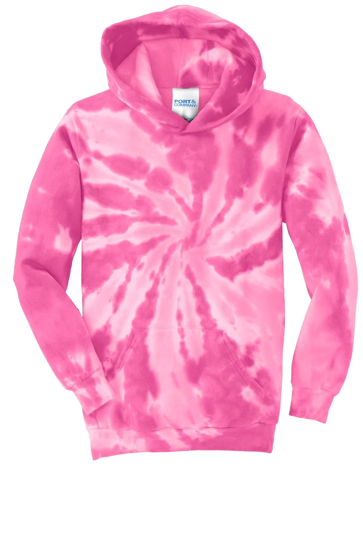 Port & Company Youth Tie-Dye Pullover Hooded Sweatshirt. PC146Y