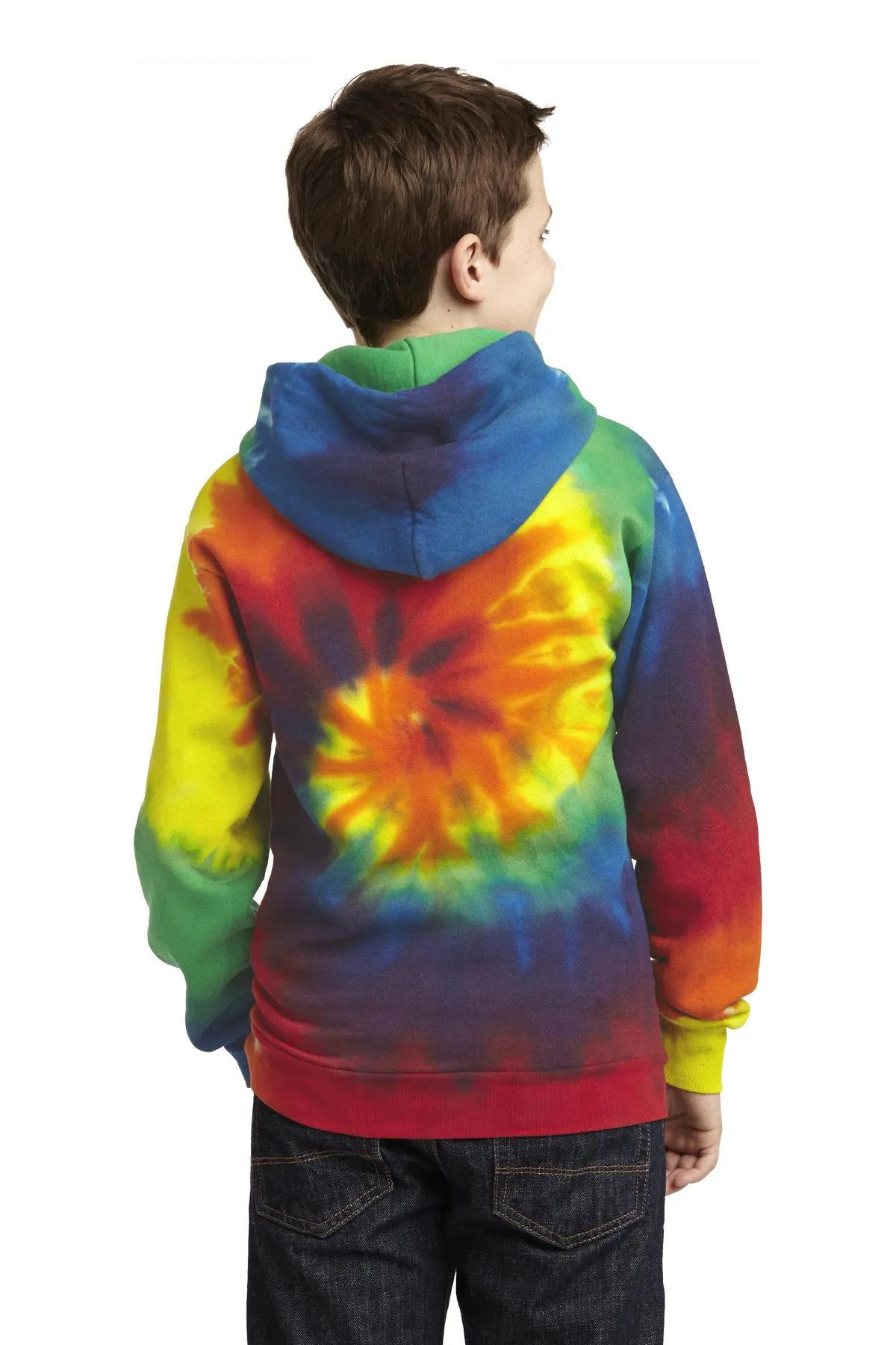 Port & Company Youth Tie-Dye Pullover Hooded Sweatshirt. PC146Y