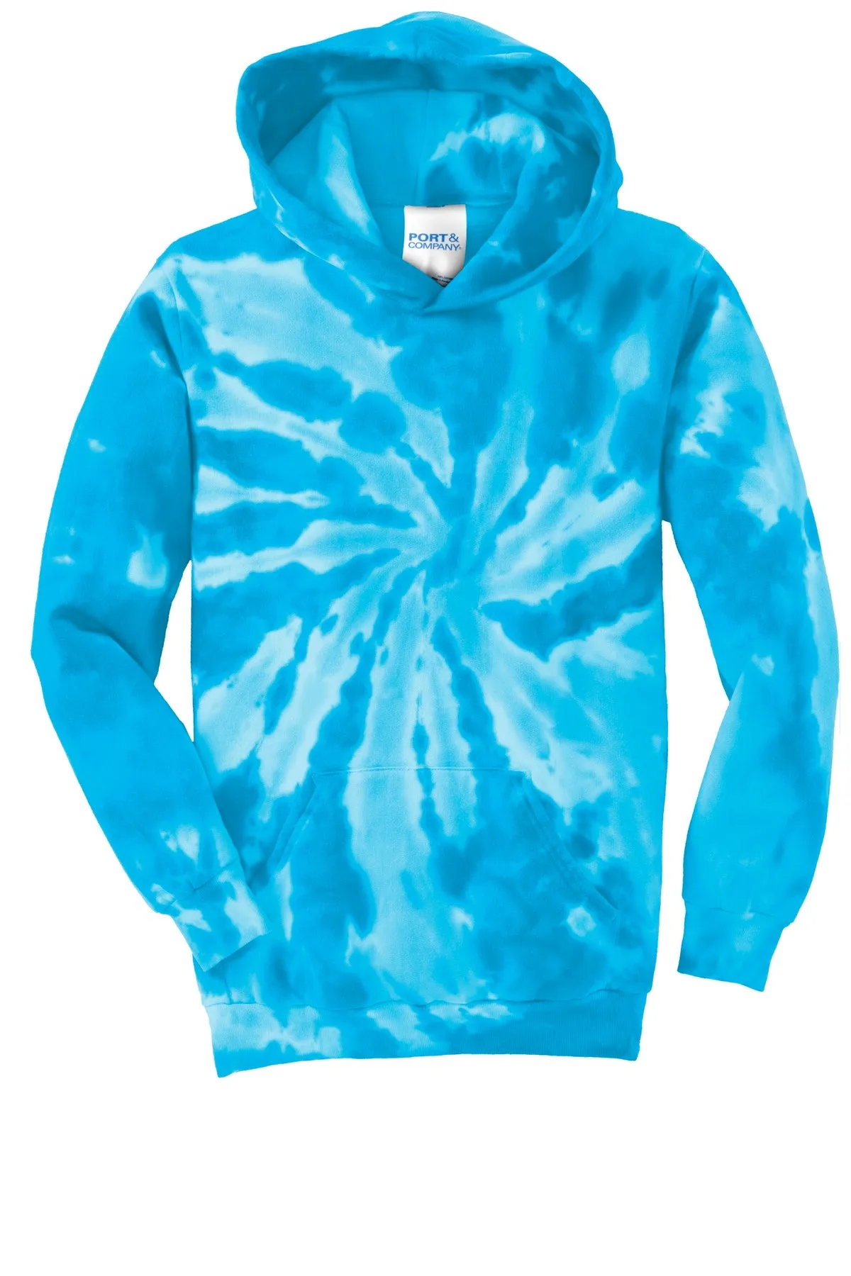Port & Company Youth Tie-Dye Pullover Hooded Sweatshirt. PC146Y