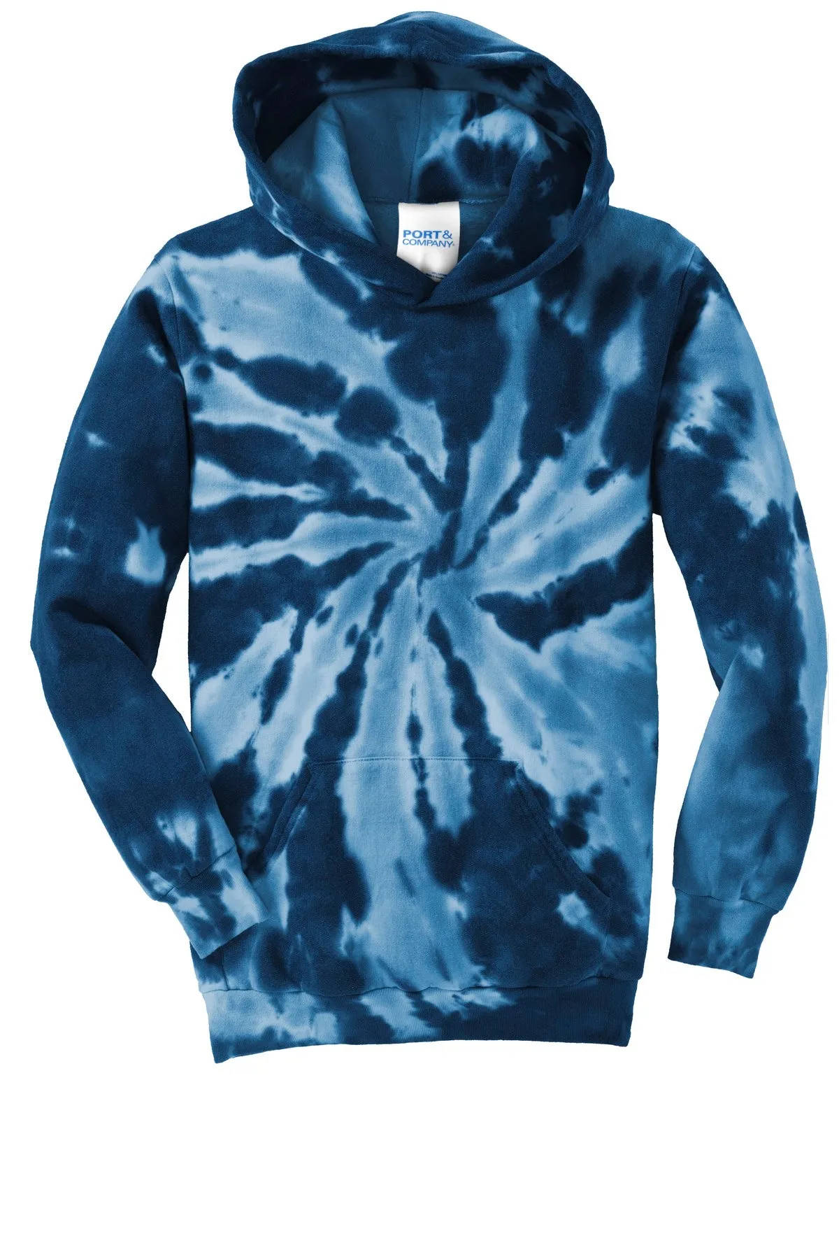 Port & Company Youth Tie-Dye Pullover Hooded Sweatshirt. PC146Y