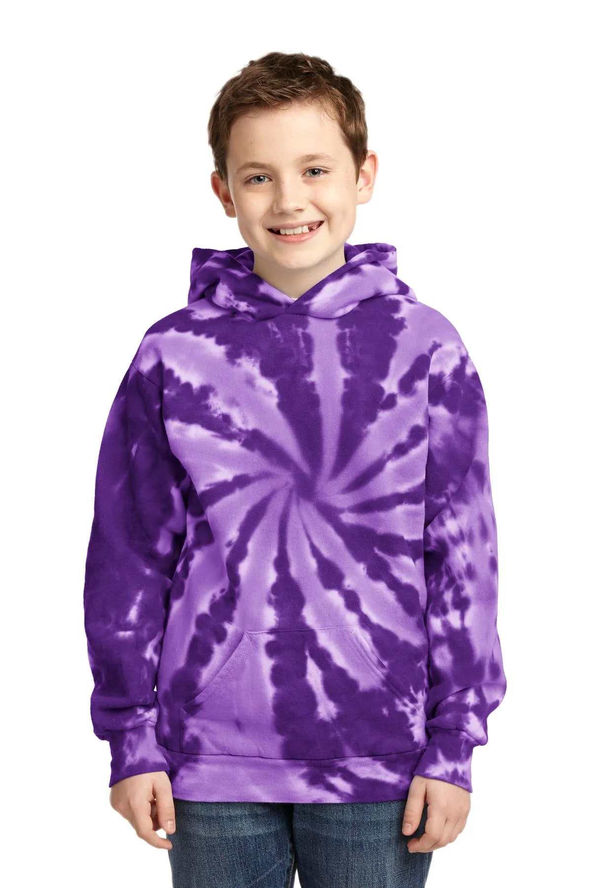 Port & Company Youth Tie-Dye Pullover Hooded Sweatshirt. PC146Y