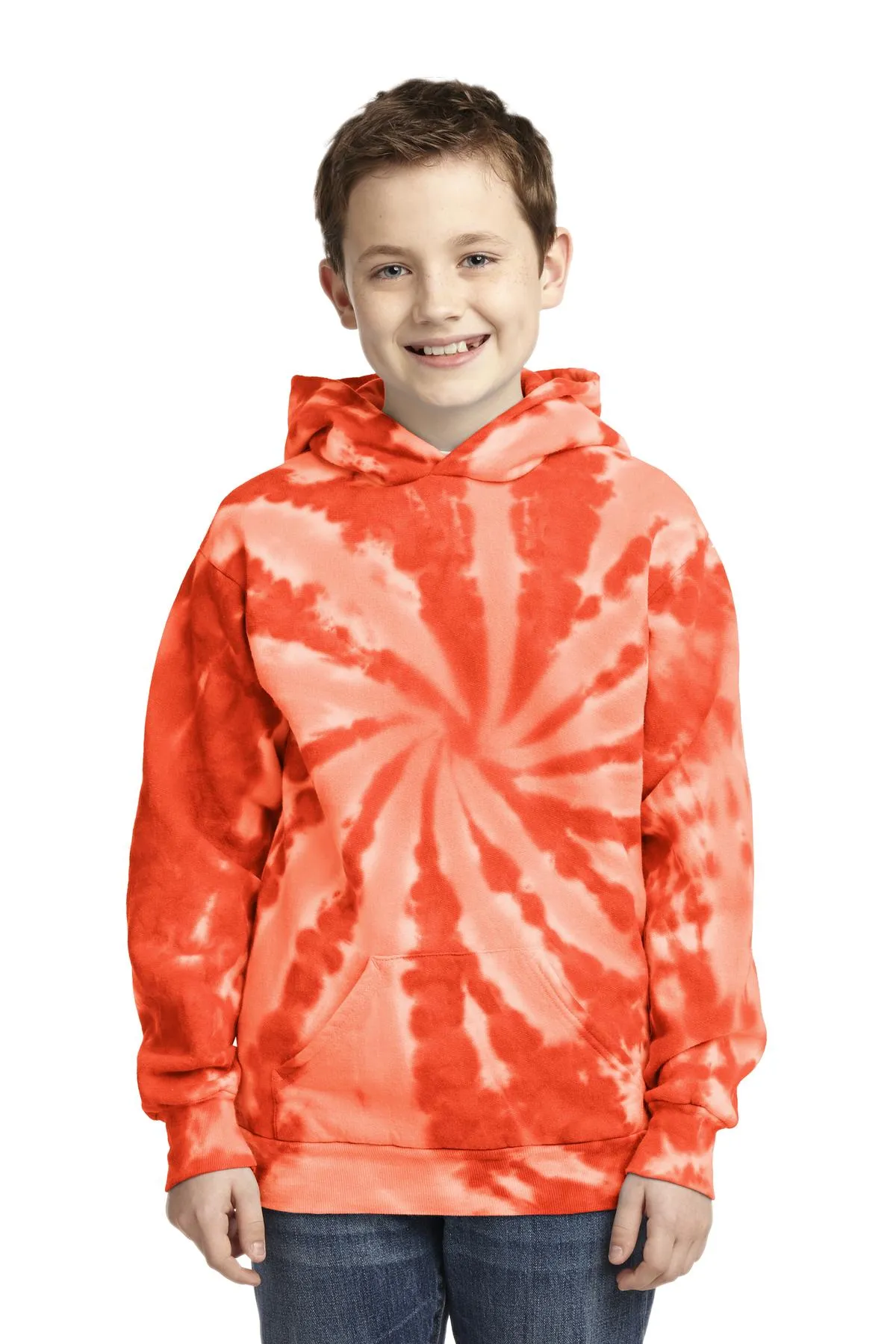 Port & Company Youth Tie-Dye Pullover Hooded Sweatshirt. PC146Y