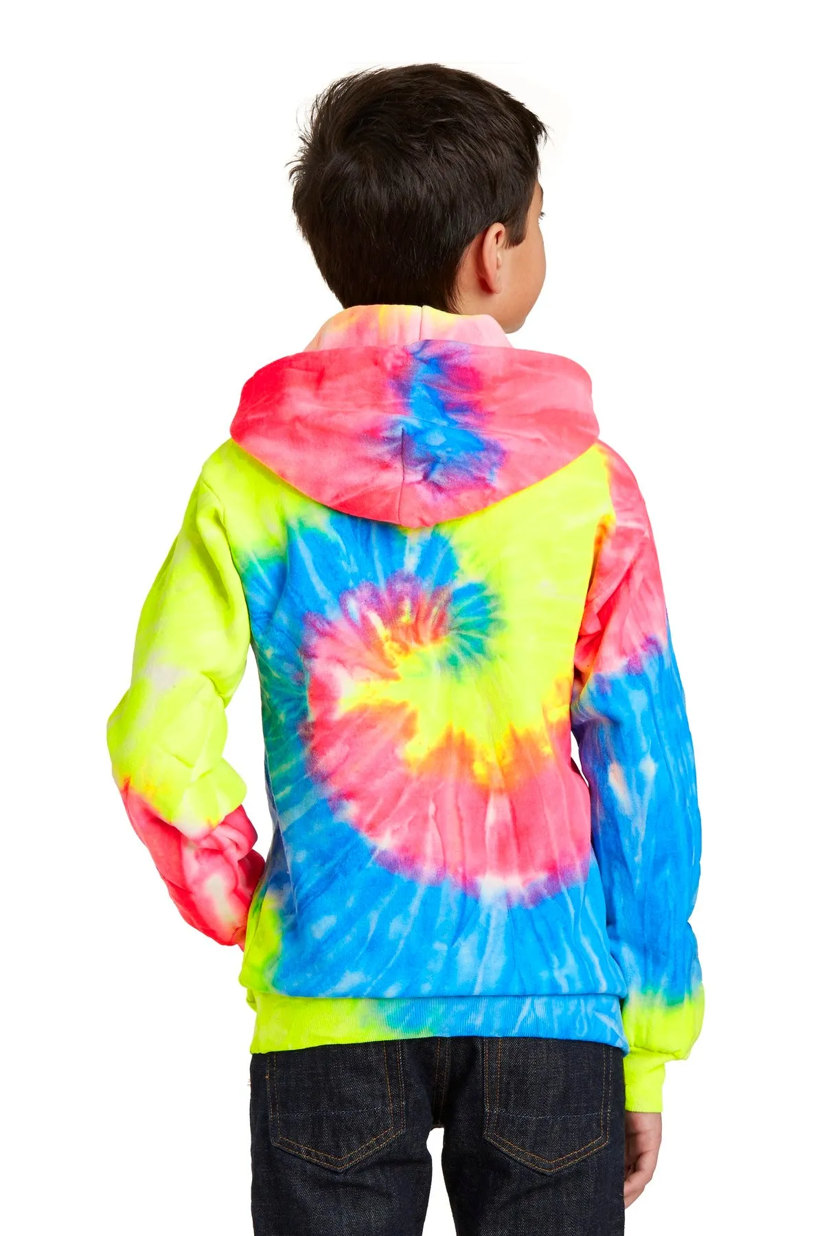 Port & Company Youth Tie-Dye Pullover Hooded Sweatshirt. PC146Y