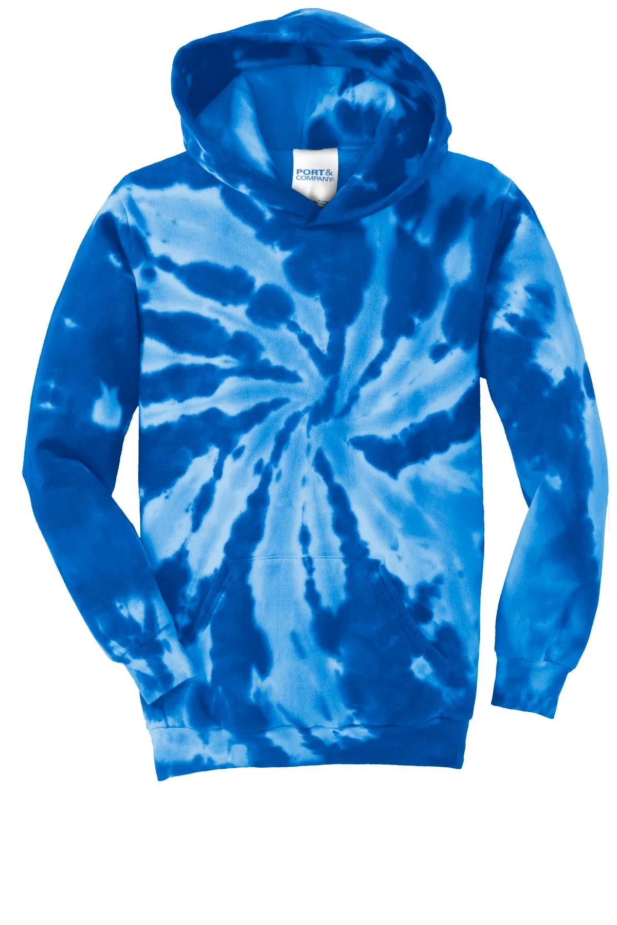Port & Company Youth Tie-Dye Pullover Hooded Sweatshirt. PC146Y