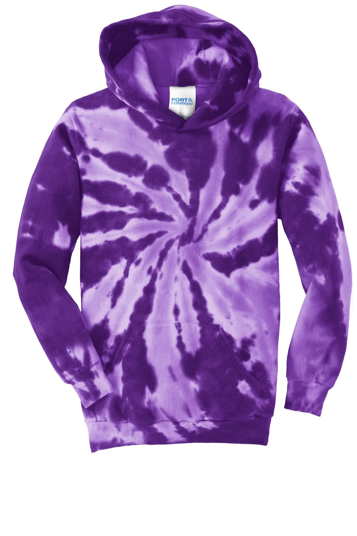 Port & Company Youth Tie-Dye Pullover Hooded Sweatshirt. PC146Y