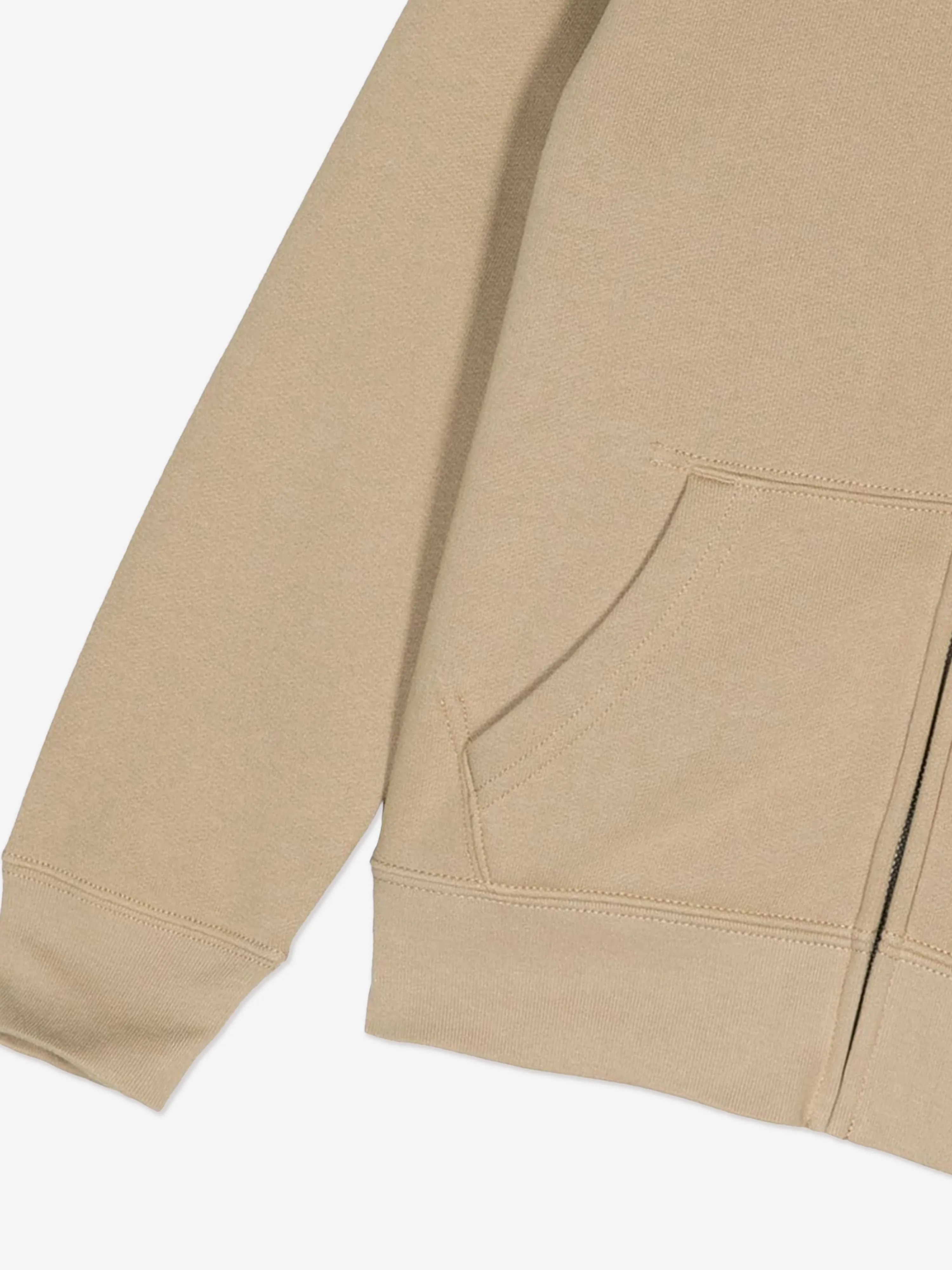 Ralph Lauren Kids Logo Zip Up Top in Beige