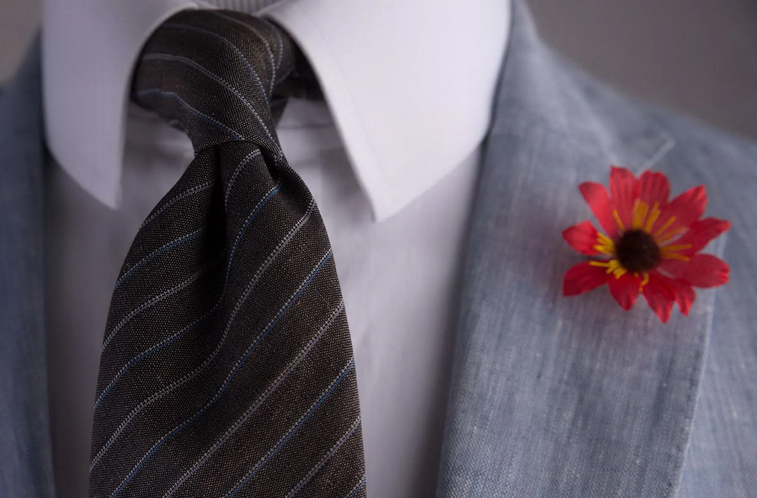 Red Exotic Caribbean Boutonnière Flower