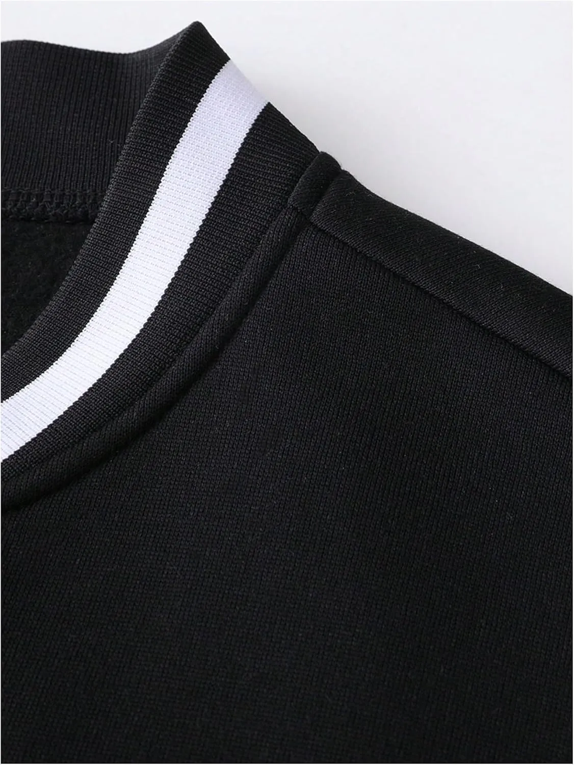 SOLY HUX Men's Color Block Letter Print Baseball Jacket Long Sleeve Casual Varsity Jacket