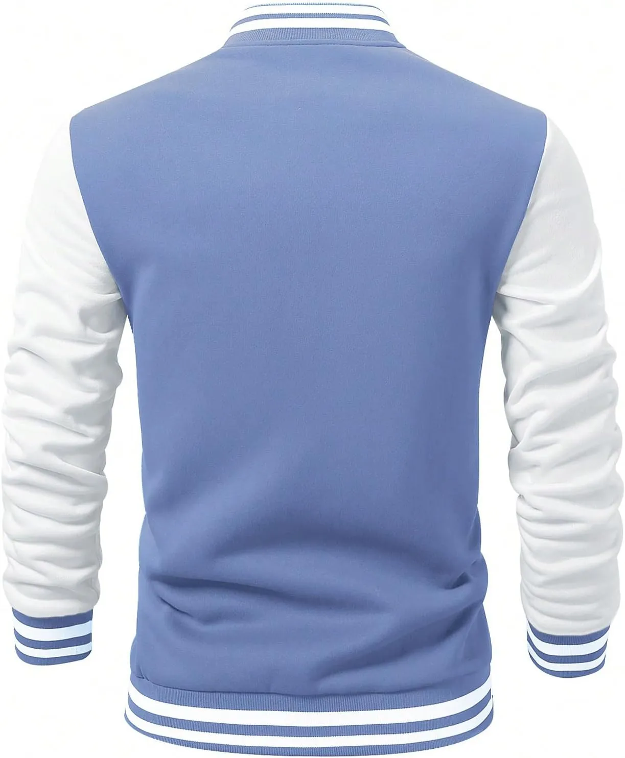 SOLY HUX Men's Color Block Letter Print Varsity Jacket Long Sleeve Baseball Jacket Bomber Coat