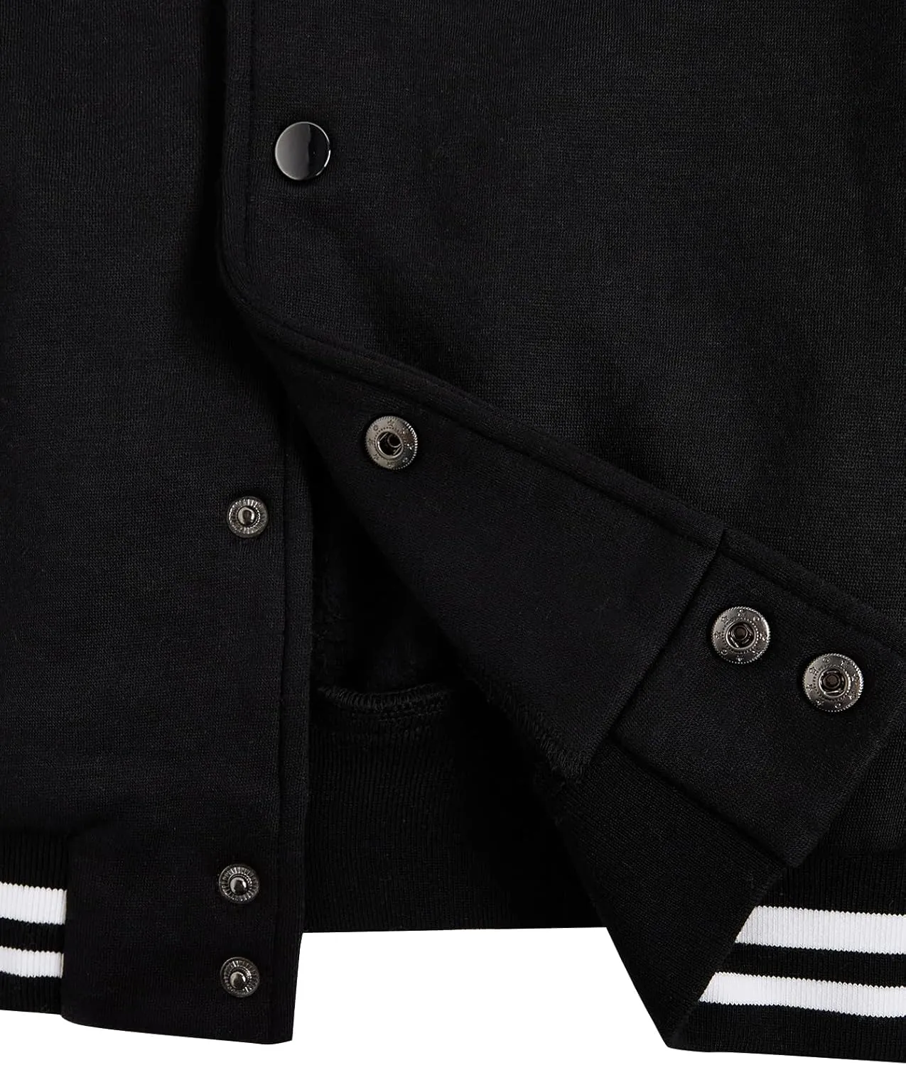 SOLY HUX Men's Color Block Letter Print Varsity Jacket Long Sleeve Baseball Jacket Bomber Coat