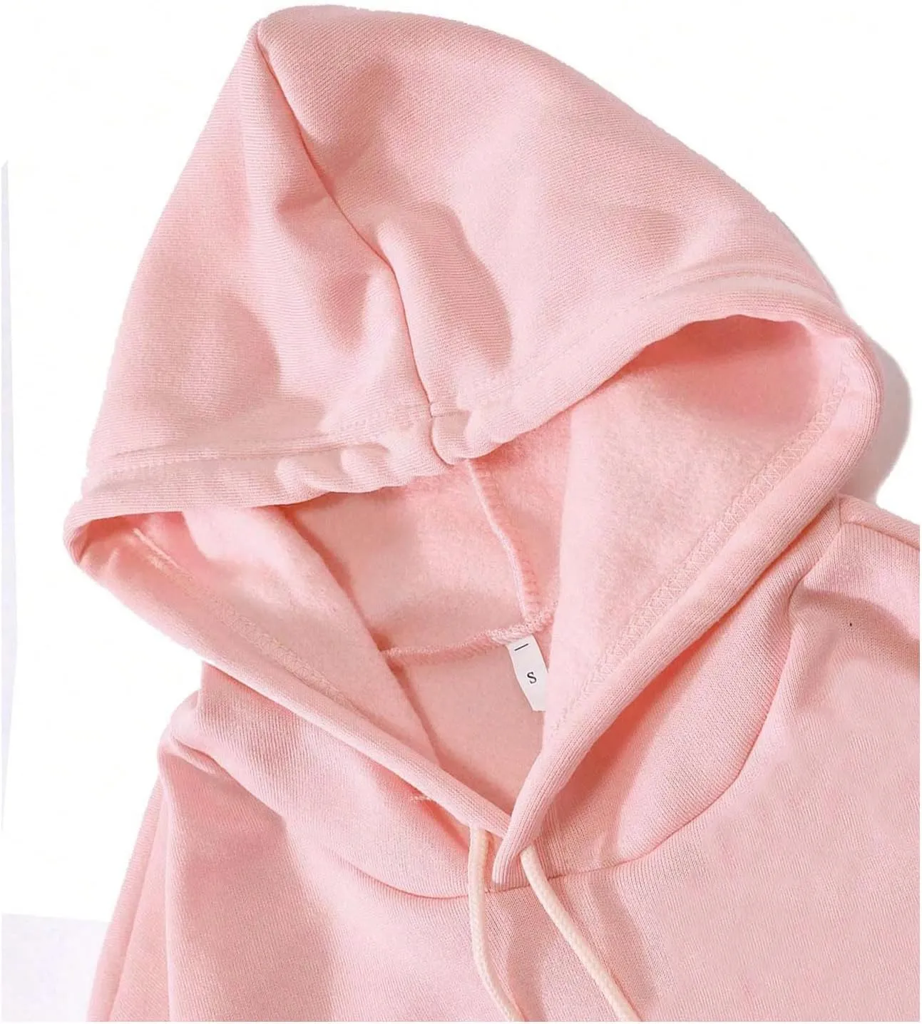 SOLY HUX Women's Letter Floral Print Hoodies Drawstring Long Sleeve Pullover Sweatshirt with Pocket