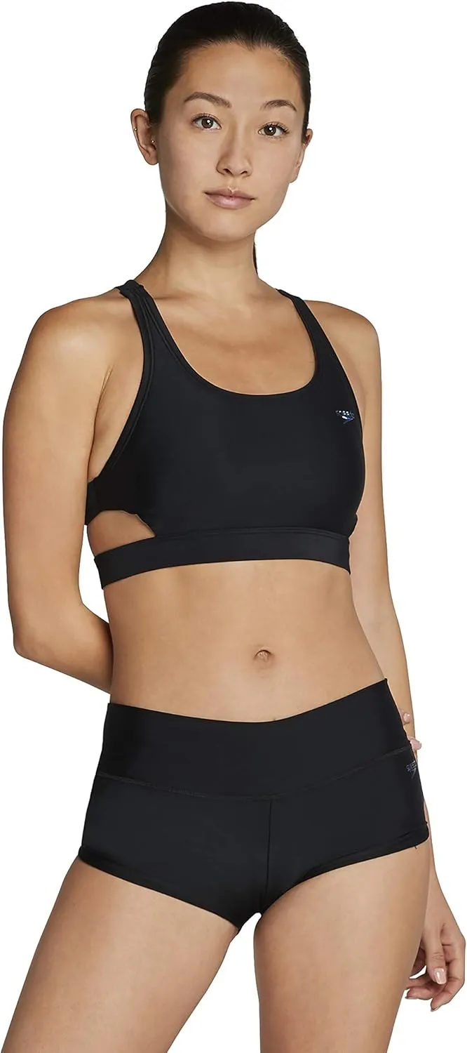 Speedo Women's Swimsuit Bottom Boyshort Length