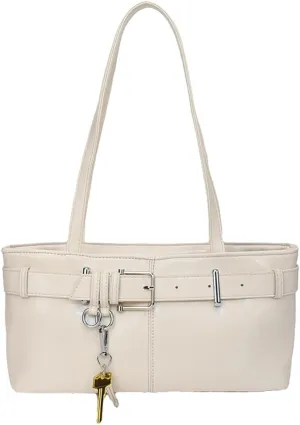 Women PU Leather Underarm Purse Y2K Hobo Clutch Small Trendy Shoulder Bag Solid Tote Handbag
