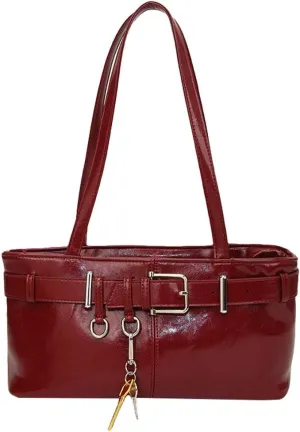 Women PU Leather Underarm Purse Y2K Hobo Clutch Small Trendy Shoulder Bag Solid Tote Handbag