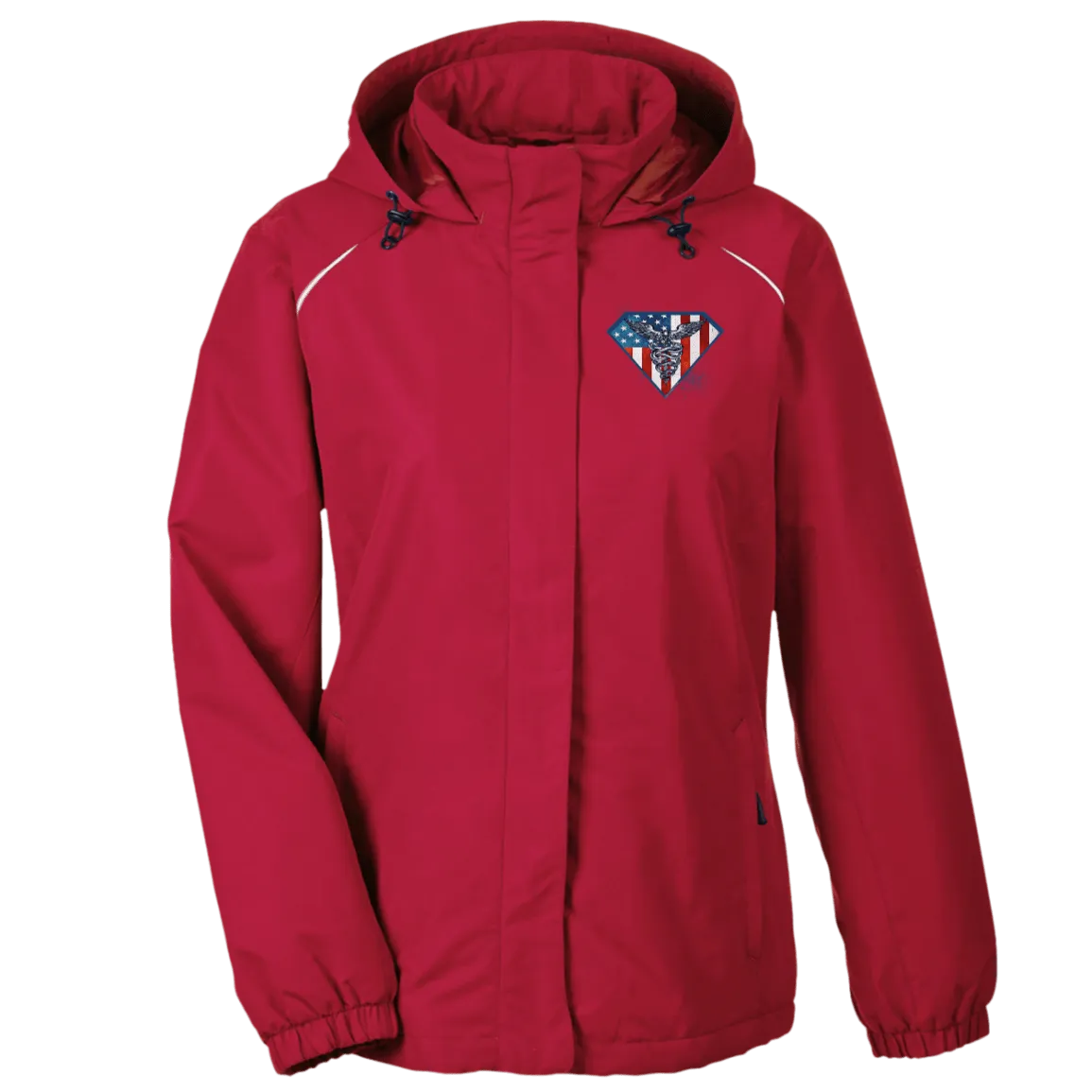 Women's Nurse RN LPN Fleece-lined Windbreaker Jacket