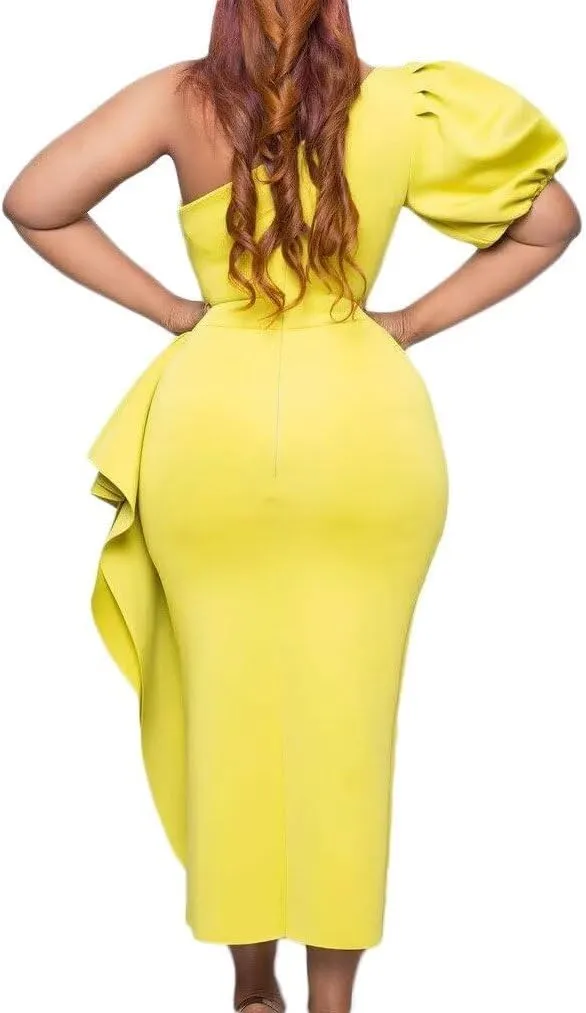 Women's Sexy Sleeveless Off Shoulder Bodycon Formal Party Evening Dress Midi Wedding Guest Dresses Prom Dress