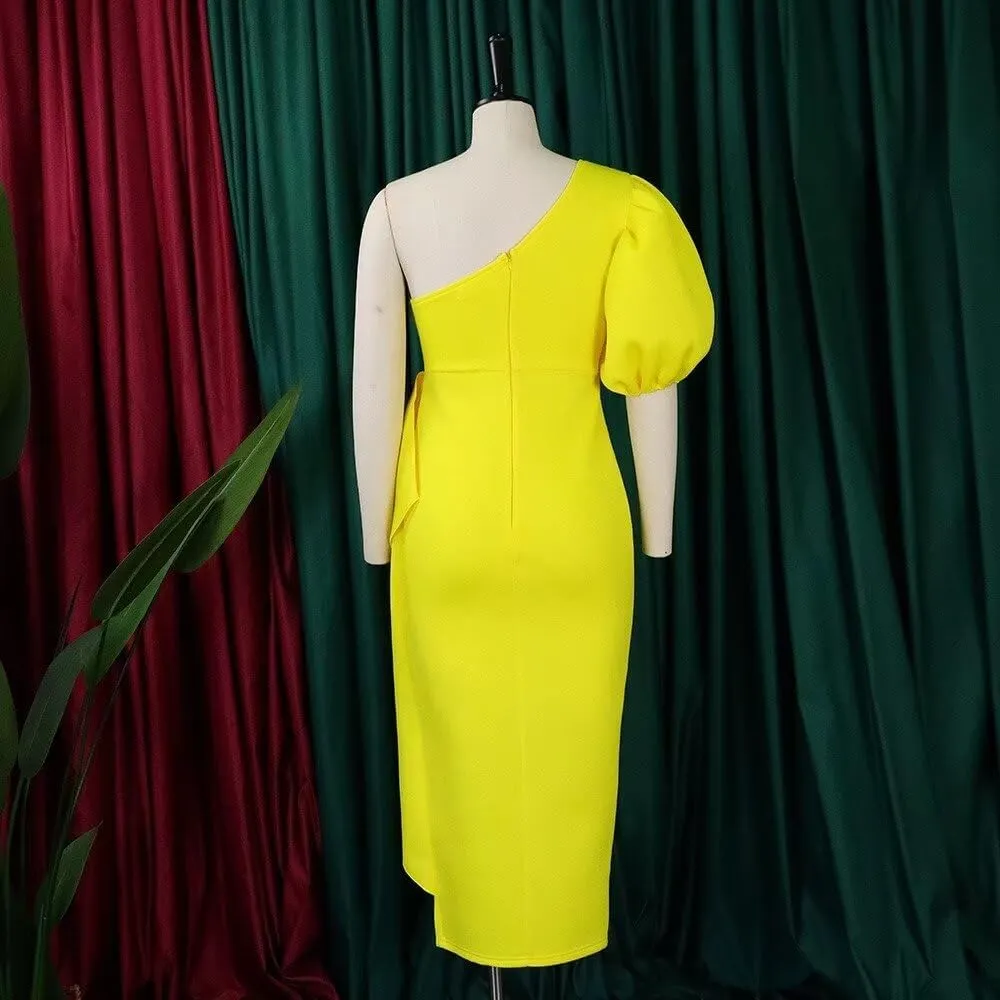 Women's Sexy Sleeveless Off Shoulder Bodycon Formal Party Evening Dress Midi Wedding Guest Dresses Prom Dress