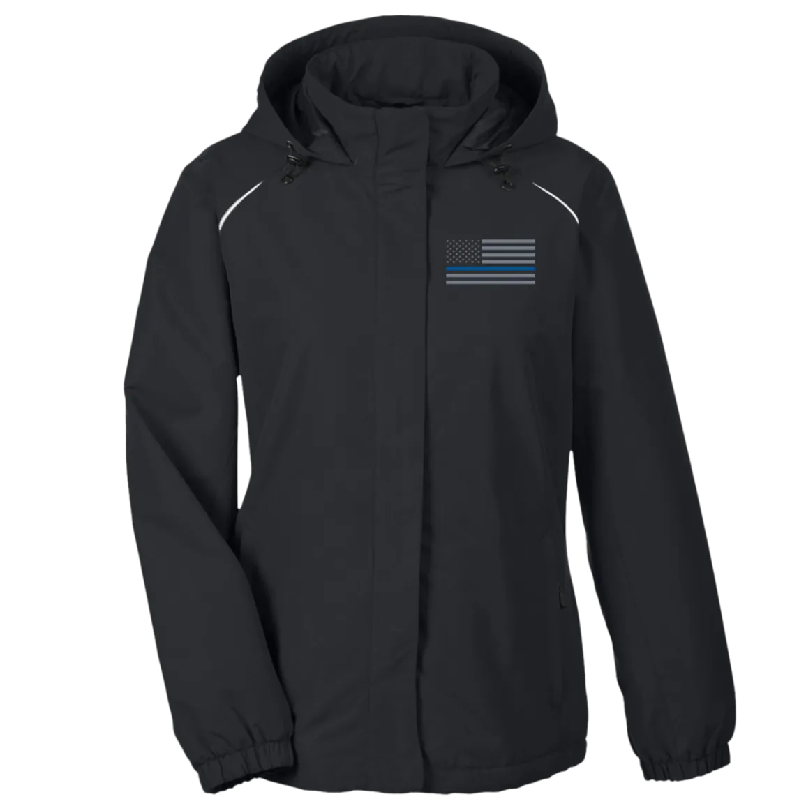 Women's Thin Blue Line Law Enforcement Fleece Lined Jacket