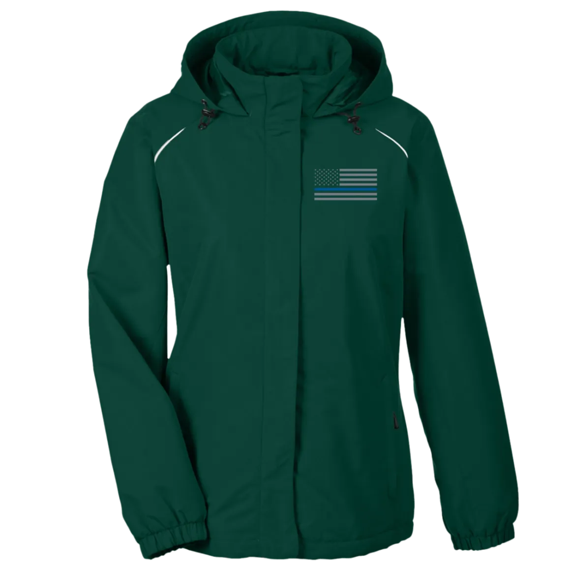Women's Thin Blue Line Law Enforcement Fleece Lined Jacket