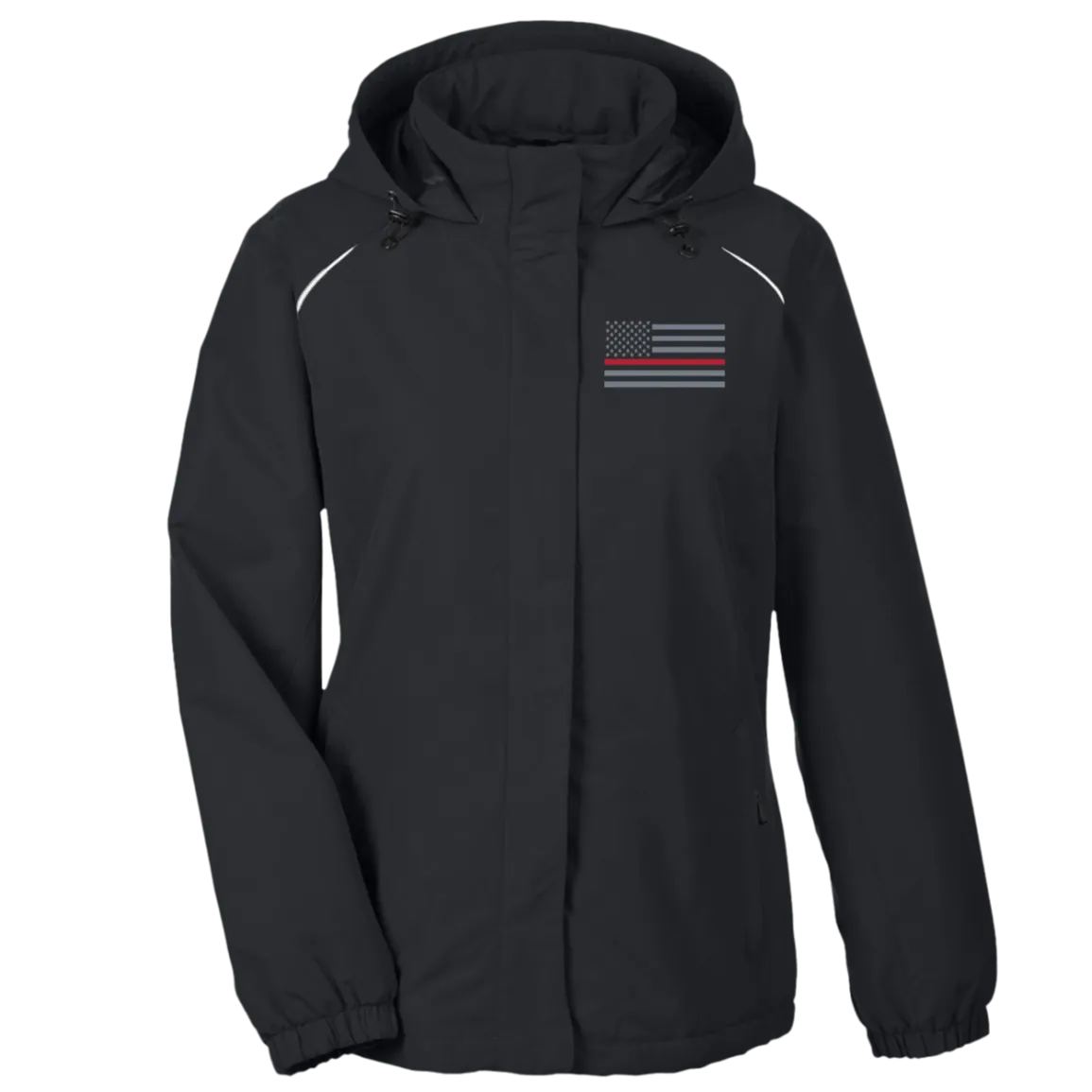 Women's Thin Red Line Firefighter Fleece-lined Windbreaker Jacket